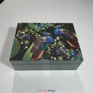 Hộp sơn mài chữ nhật 11*17*H5cm ( các mẫu )